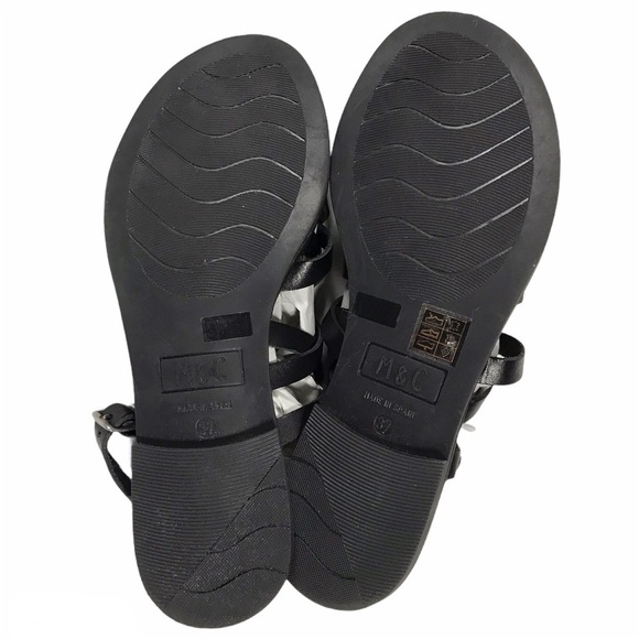 MUSSE & CLOUD KENIA LEATHER SLING FLAT SANDAL NWOT - Picture 5 of 10